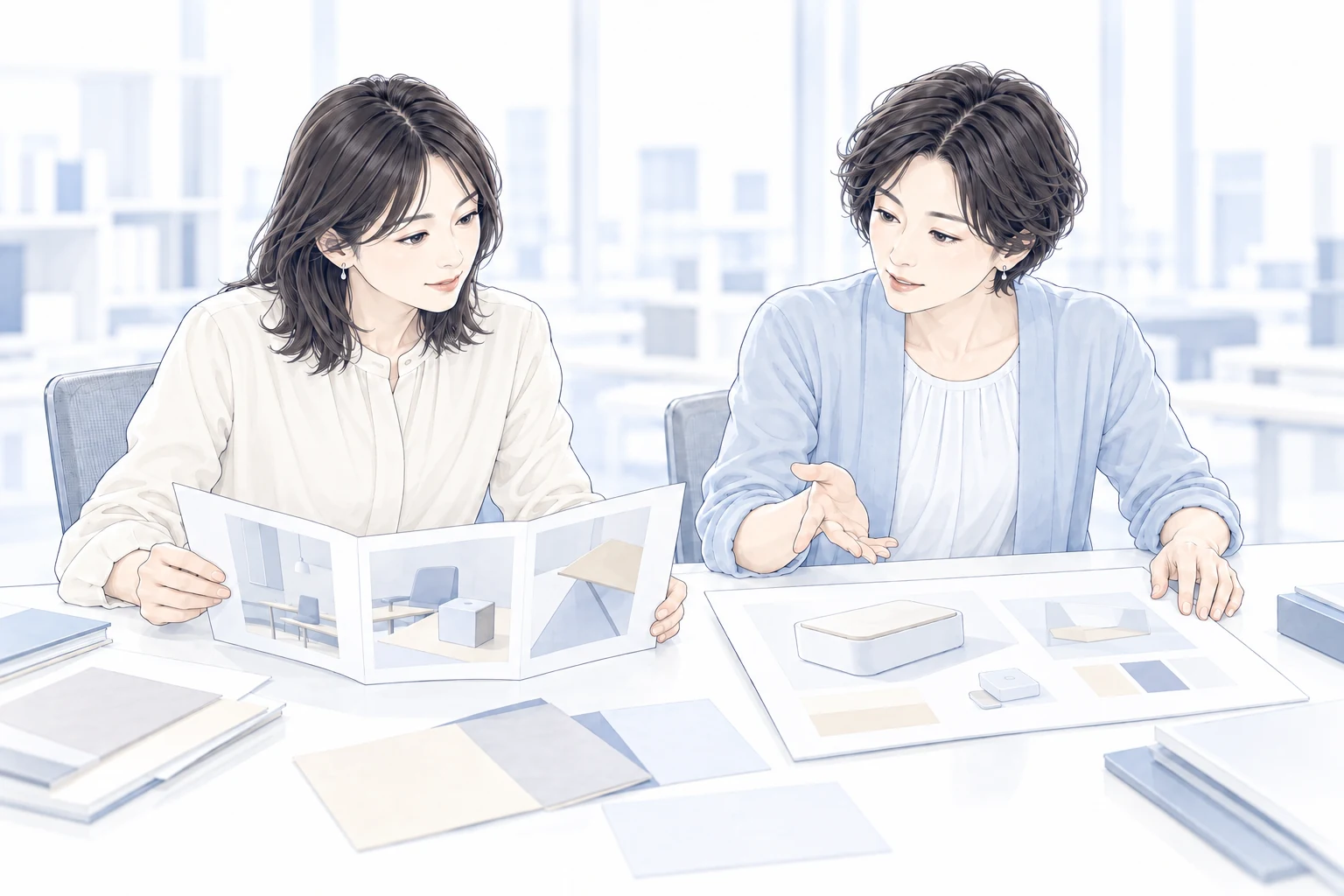 二つの案を並べ、相手の希望を確かめながら比べる